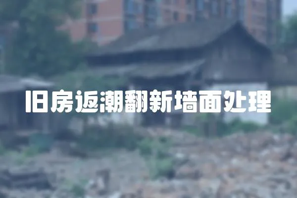 舊房返潮翻新墻面處理