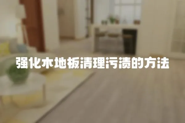 強化木地板清理污漬的方法