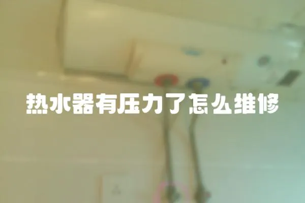 熱水器有壓力了怎么維修