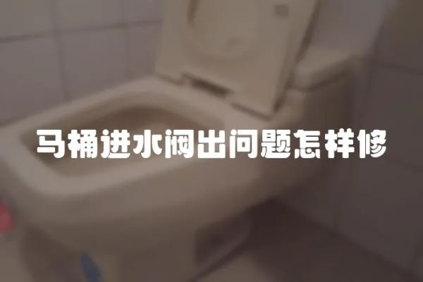 馬桶進水閥出問題怎樣修