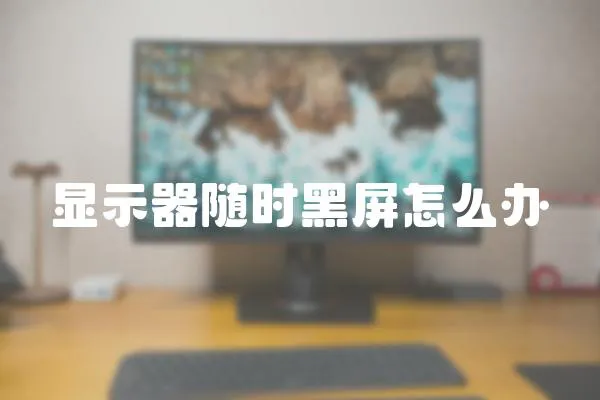 顯示器隨時(shí)黑屏怎么辦