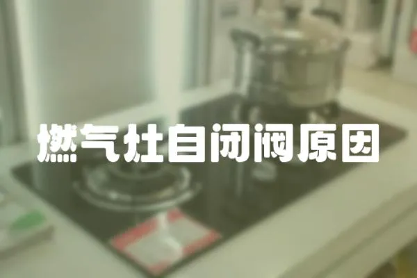 燃氣灶自閉閥原因
