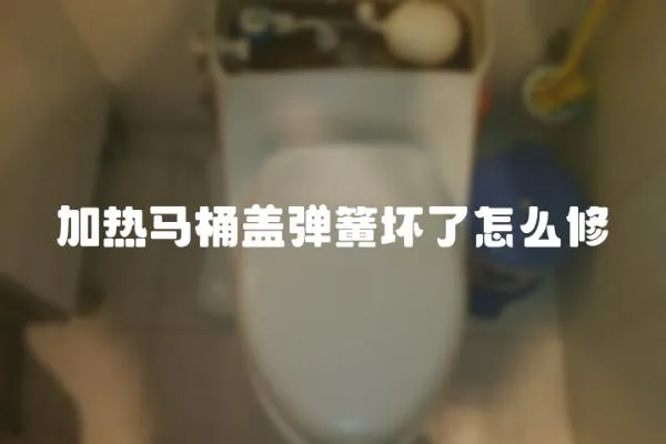 加熱馬桶蓋彈簧壞了怎么修