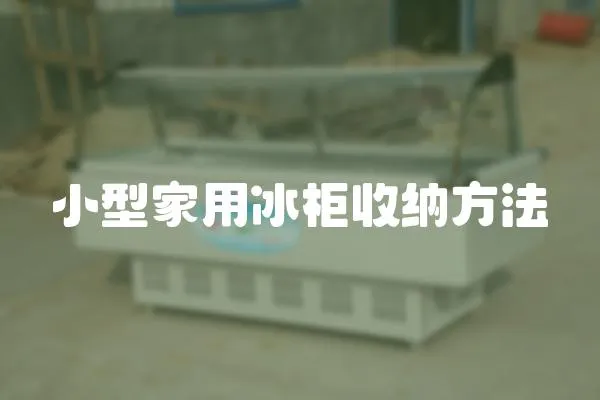 小型家用冰柜收納方法