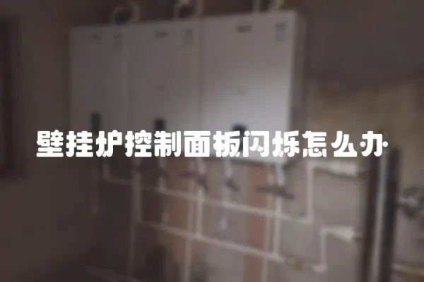 壁掛爐控制面板閃爍怎么辦