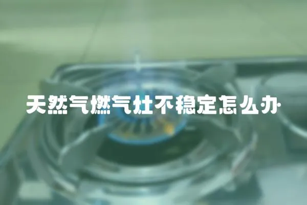 天然氣燃氣灶不穩定怎么辦