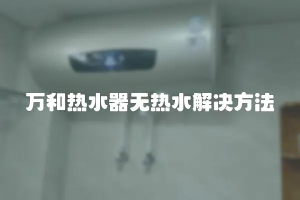 萬和熱水器無熱水解決方法