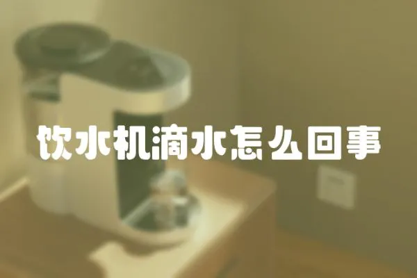 飲水機(jī)滴水怎么回事