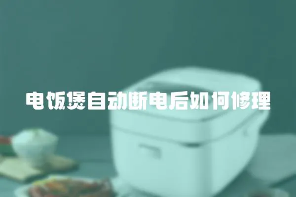 電飯煲自動斷電后如何修理
