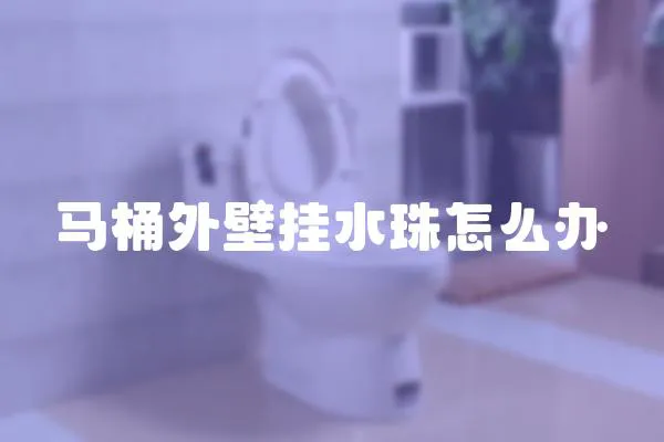 马桶外壁挂水珠怎么办