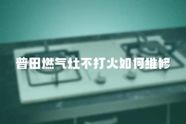 普田燃氣灶不打火如何維修