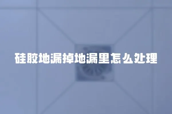 硅膠地漏掉地漏里怎么處理