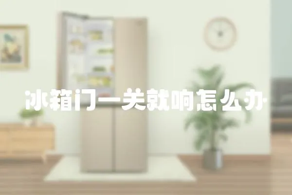 冰箱門一關就響怎么辦