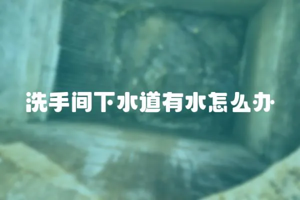 洗手間下水道有水怎么辦