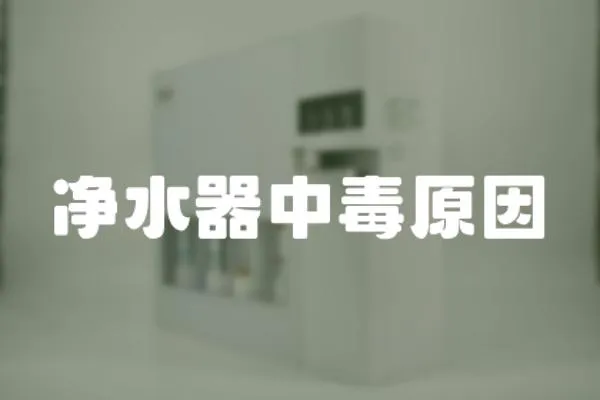 凈水器中毒原因