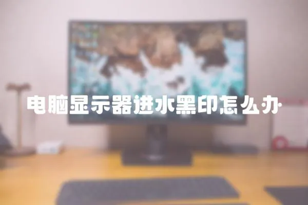 電腦顯示器進水黑印怎么辦