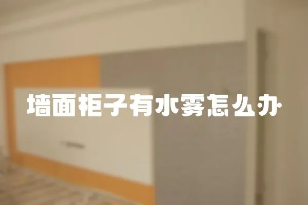 墻面柜子有水霧怎么辦