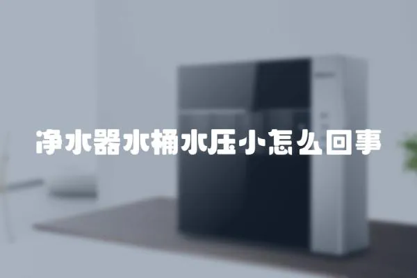 凈水器水桶水壓小怎么回事
