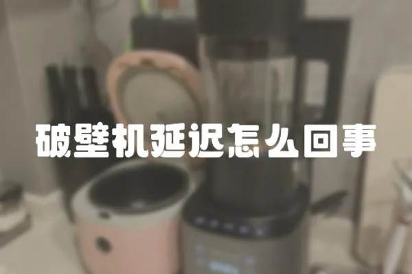 破壁機(jī)延遲怎么回事