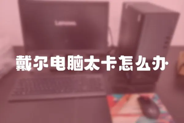 戴爾電腦太卡怎么辦