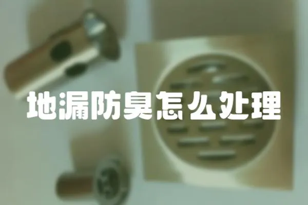 地漏防臭怎么處理