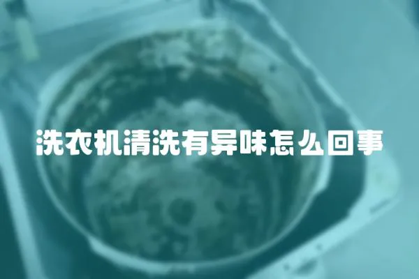 洗衣機清洗有異味怎么回事