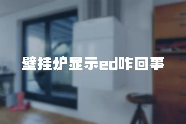 壁掛爐顯示ed咋回事