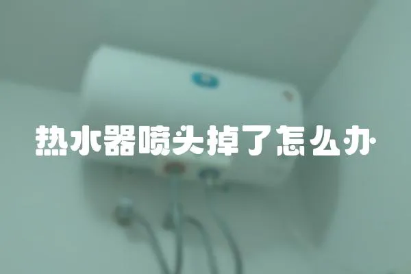 熱水器噴頭掉了怎么辦