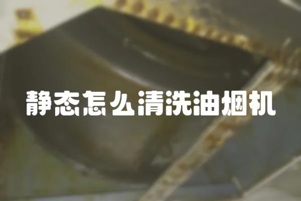 靜態怎么清洗油煙機