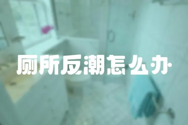 廁所反潮怎么辦
