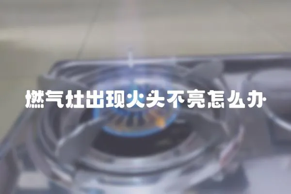 燃氣灶出現火頭不亮怎么辦