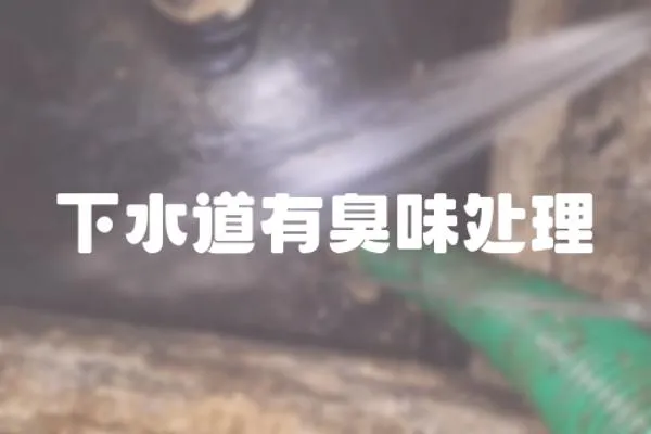下水道有臭味處理