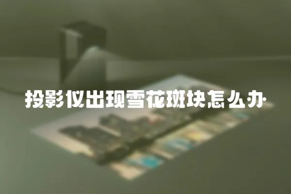 投影儀出現雪花斑塊怎么辦