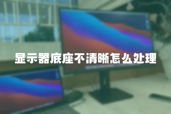 顯示器底座不清晰怎么處理