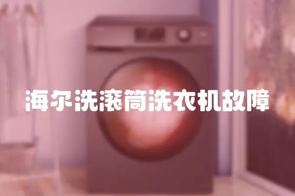 海爾洗滾筒洗衣機故障
