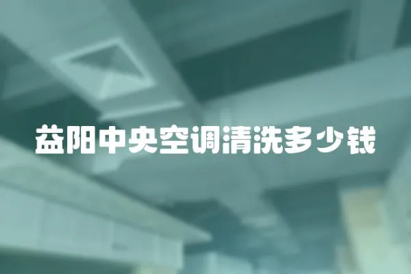 益陽中央空調清洗多少錢