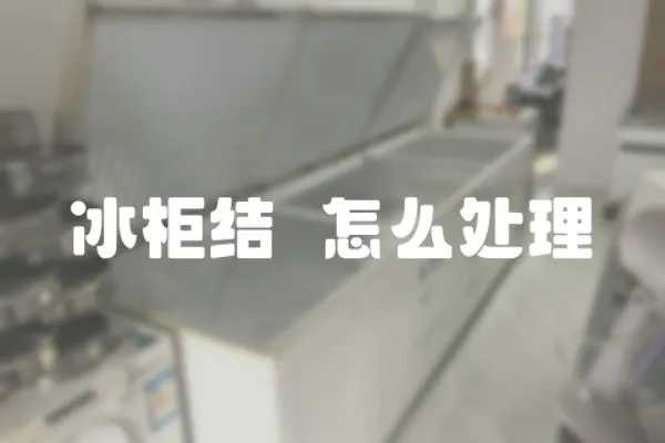 冰柜結吙怎么處理
