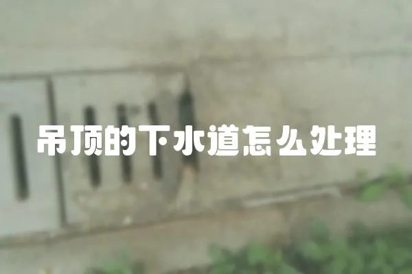 吊頂?shù)南滤涝趺刺幚?></a></div>
                    <div   id=