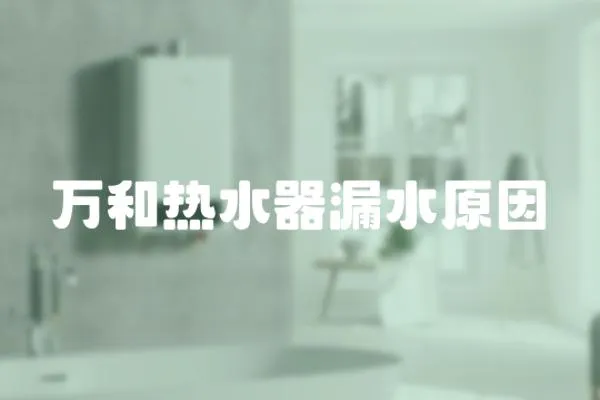 萬和熱水器漏水原因