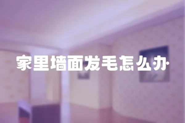 家里墻面發(fā)毛怎么辦