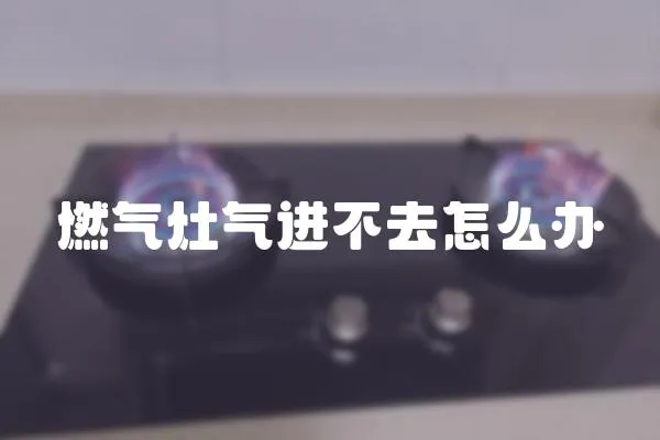 燃?xì)庠顨膺M(jìn)不去怎么辦