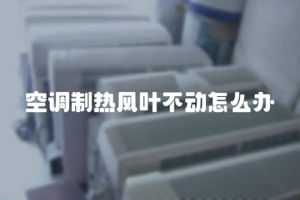 空調(diào)制熱風(fēng)葉不動(dòng)怎么辦