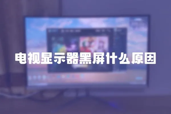 電視顯示器黑屏什么原因