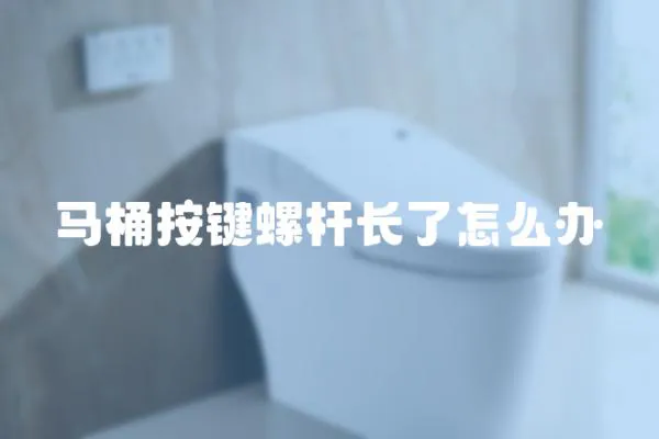 馬桶按鍵螺桿長了怎么辦