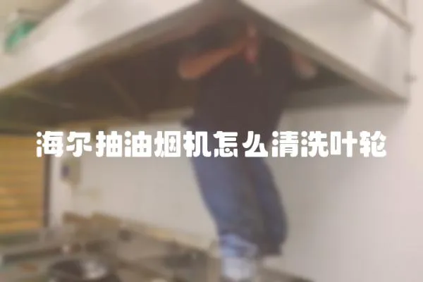海爾抽油煙機怎么清洗葉輪