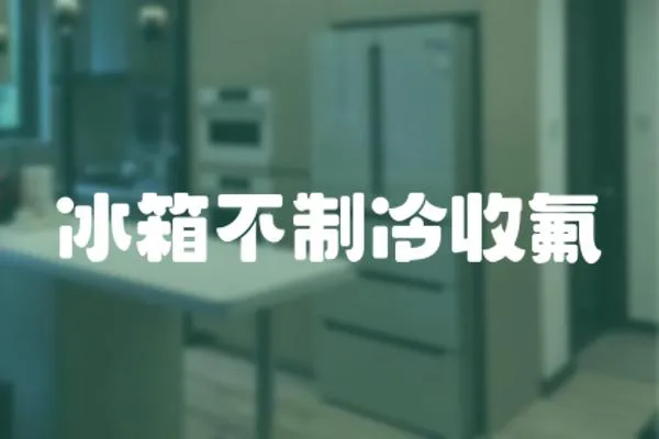 冰箱不制冷收氟