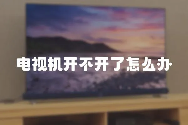 電視機開不開了怎么辦