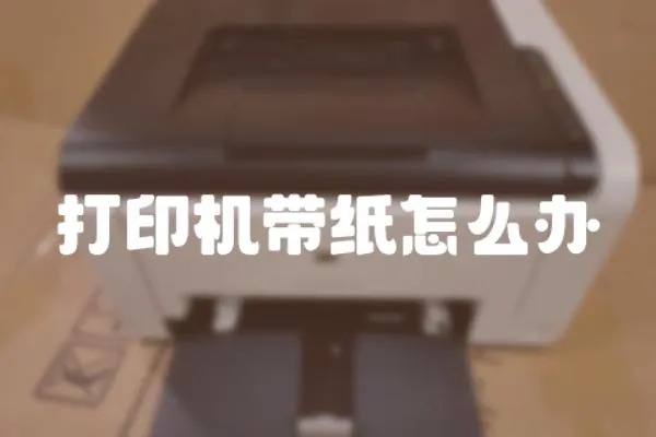 打印機帶紙怎么辦