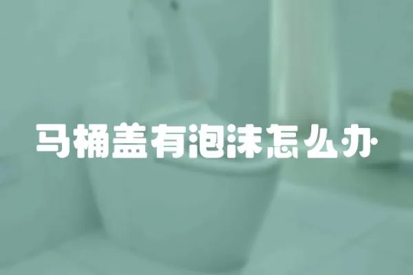 馬桶蓋有泡沫怎么辦