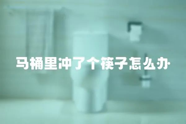 馬桶里沖了個(gè)筷子怎么辦